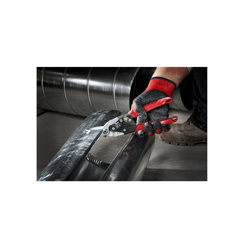 Cesoia a doppia leva taglio sinistra lame curve milwaukee 4932499011