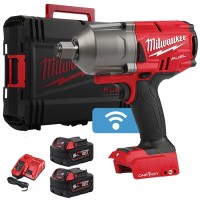 One-Key M18 impact wrench with 3/4" socket Milwaukee M18 ONEFHIWF34-502X 1627Nm