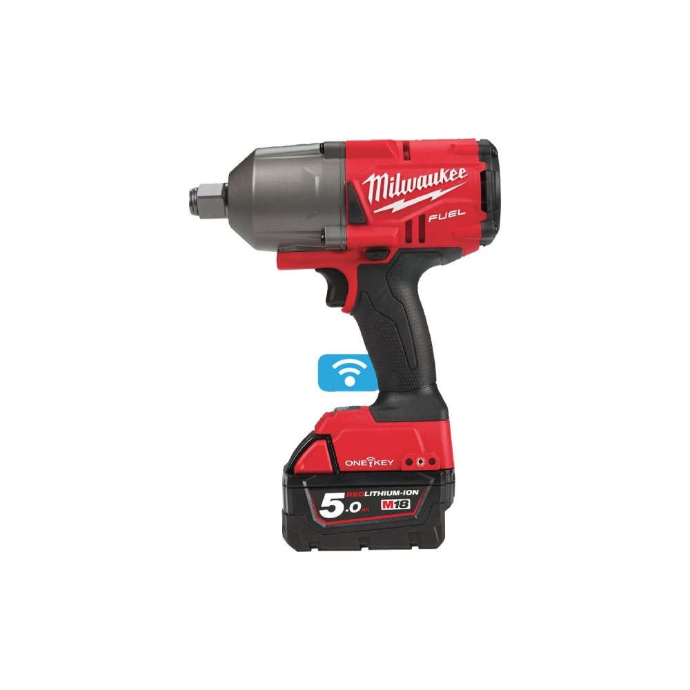 One-Key M18 impact wrench with 3/4" socket Milwaukee M18 ONEFHIWF34-502X 1627Nm