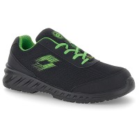 Lotto First 700 S1PL SR Black/Spring Green Safety Shoes