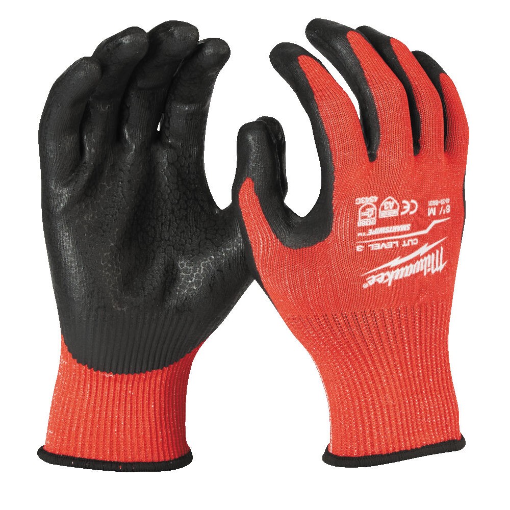 Nitrile Coated Gloves Cut Resistant Cat. 3/C Standard 4343c Tg9 Milwaukee 4932471421