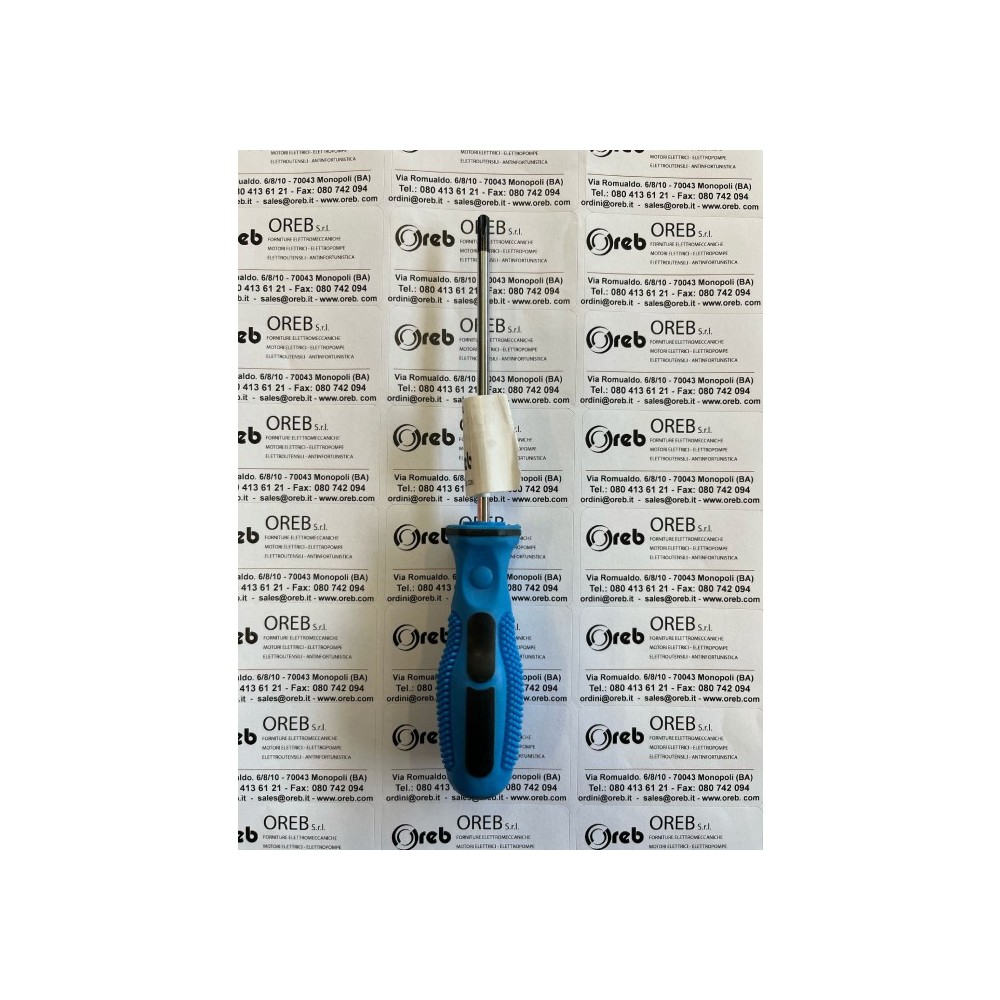 CACCIAVITE TORX T20 X 100 CR-V CROMATO CON PUNTA MAGNETICA TOPTUL 542T20
