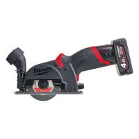 Mini multi-material cut-off machine 76mm M12 + 2 Batt. Milwaukee M12FCOT-422X 1Kg