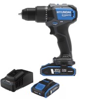 Impact Drill Driver 20V +2 Batt. 2Ah Hyundai 25856 60Nm