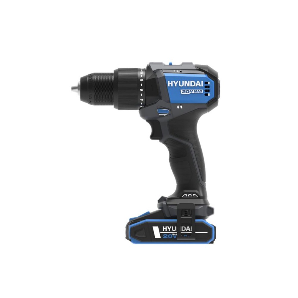 Trapano Avvitatore a Percussione 20V +2 Batt. 2Ah Hyundai 25856 60Nm