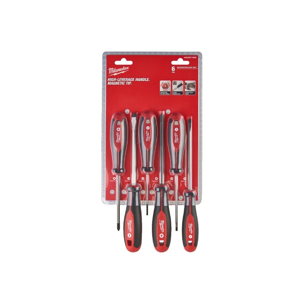Milwaukee 6 Pcs Screwdriver Series 4932471806 Set 1