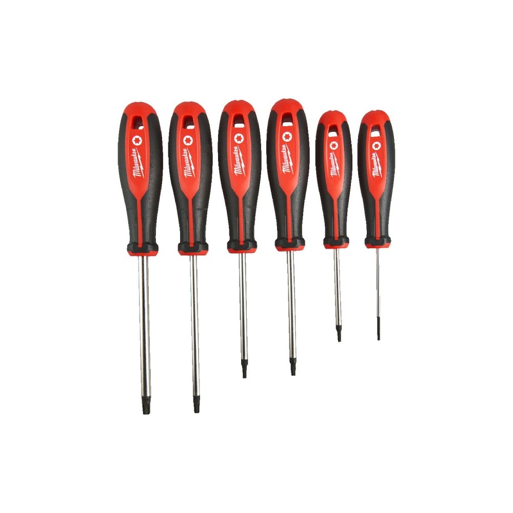 Serie Cacciaviti 6 Pz Milwaukee 4932471809 Set Torx Serie Cacciaviti 6 Pz Milwaukee 4932471809 Set Torx
