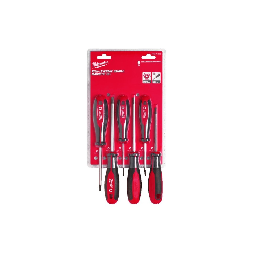 Milwaukee 6 Pcs Screwdriver Series 4932471809 Torx Set