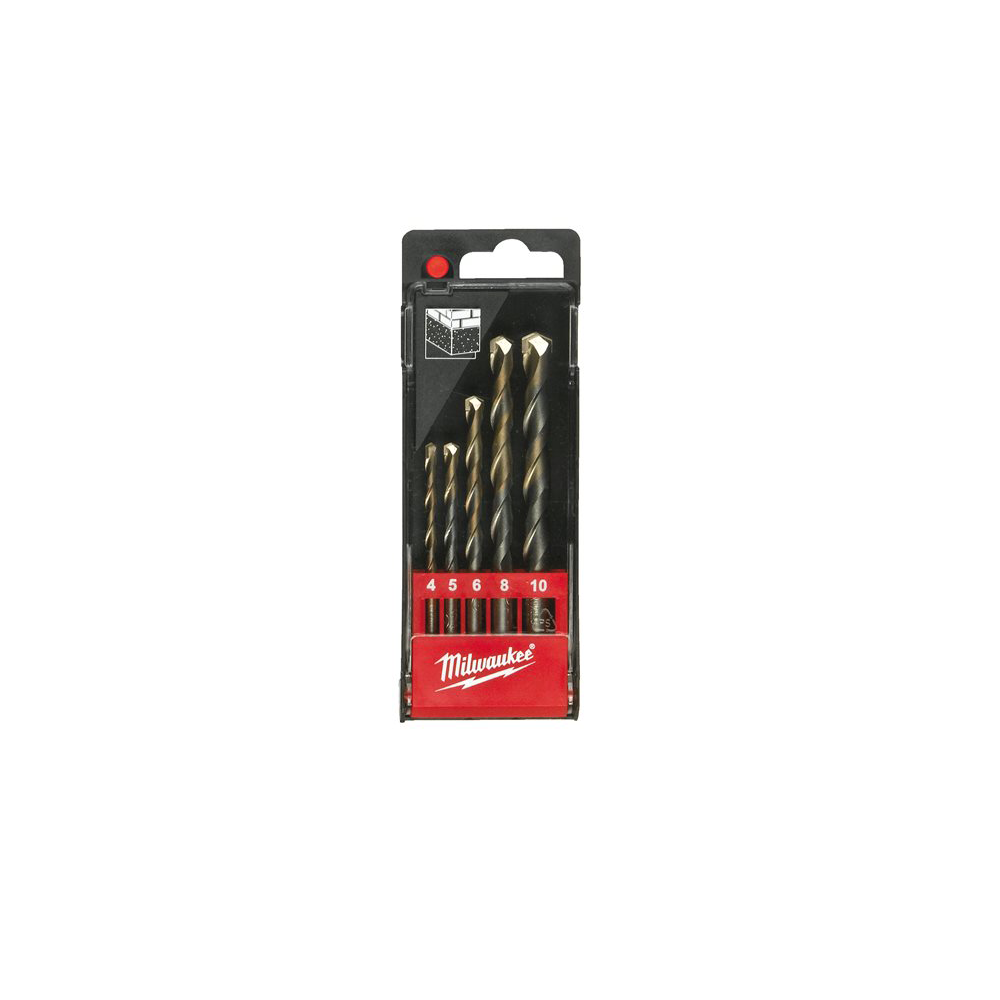 Set punte calcestruzzo - codolo cilindrico - din 8039 milwaukee 4932352333