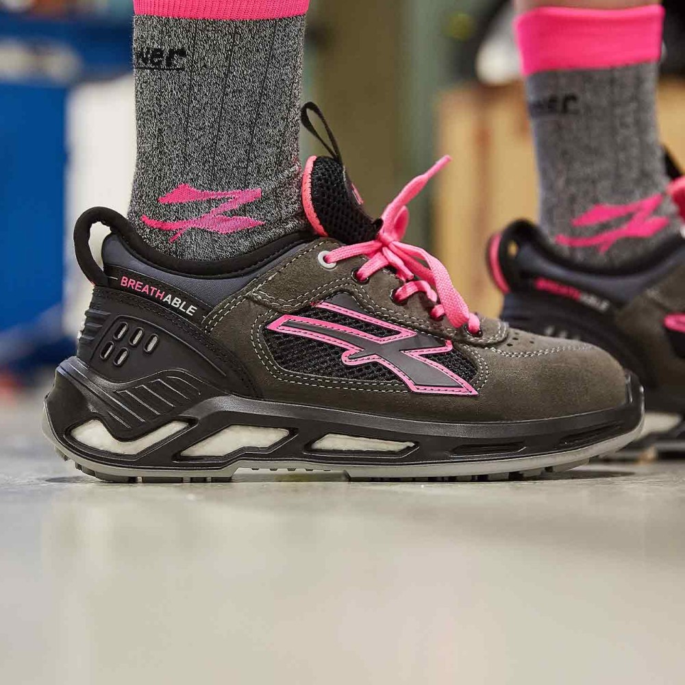 Scarpe Antinfortunistiche U-Power Kate S ESD S1PS FO SR Grey/Pink
