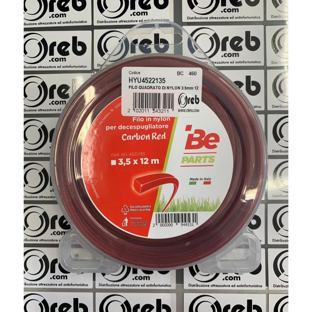 HYUNDAI 4522135 FILO QUADRATO DI NYLON 3.5mm 12 MT X DECESPUGLIATORE