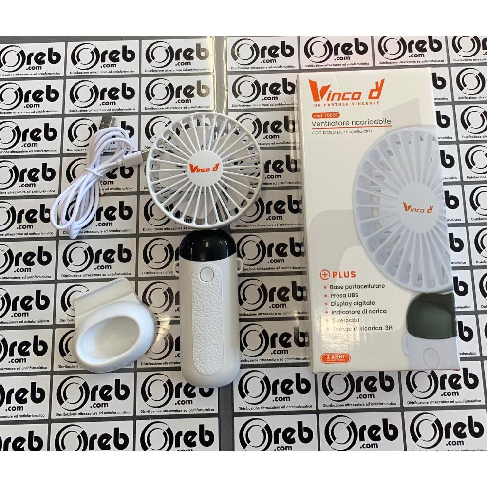 Vinco 70601 45W 3-Speed Table Fan