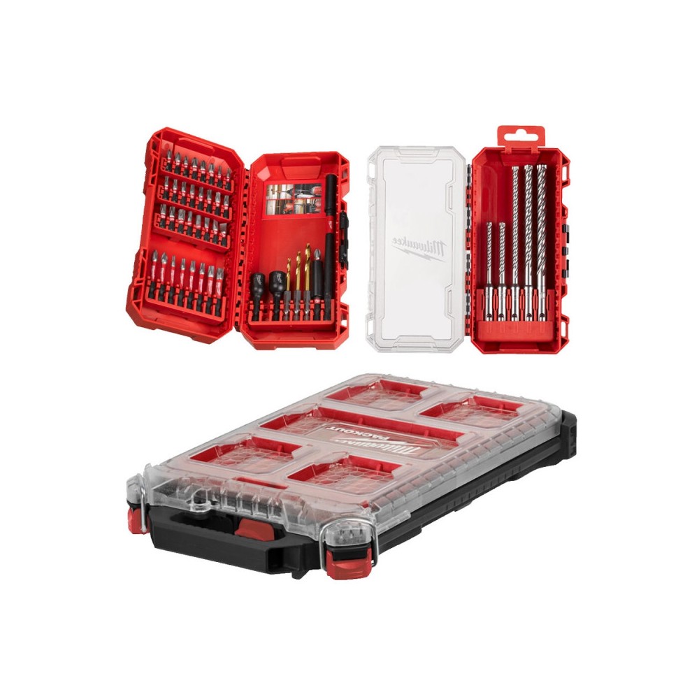 Packout Slim Organiser Set 45pcs Milwaukee 4932499761