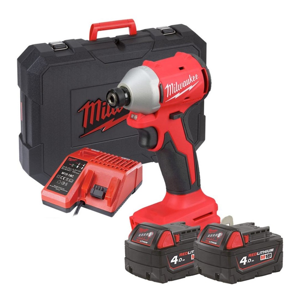 milwaukee m18 blidrc-402c Avvitatore a Impulsi 1/4" Esagonale 1 Velocità Milwaukee M18 BLIDRC-402C 190Nm milwaukee m18 blidrc-402c Avvitatore a Impulsi 1/4" Esagonale 1 Velocità Milwaukee M18 BLIDRC-402C 190Nm