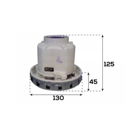 Motore per Aspirapolvere Aspiraliquidi W1200 Volt220 Tipo Lavor Domel 467.3.245