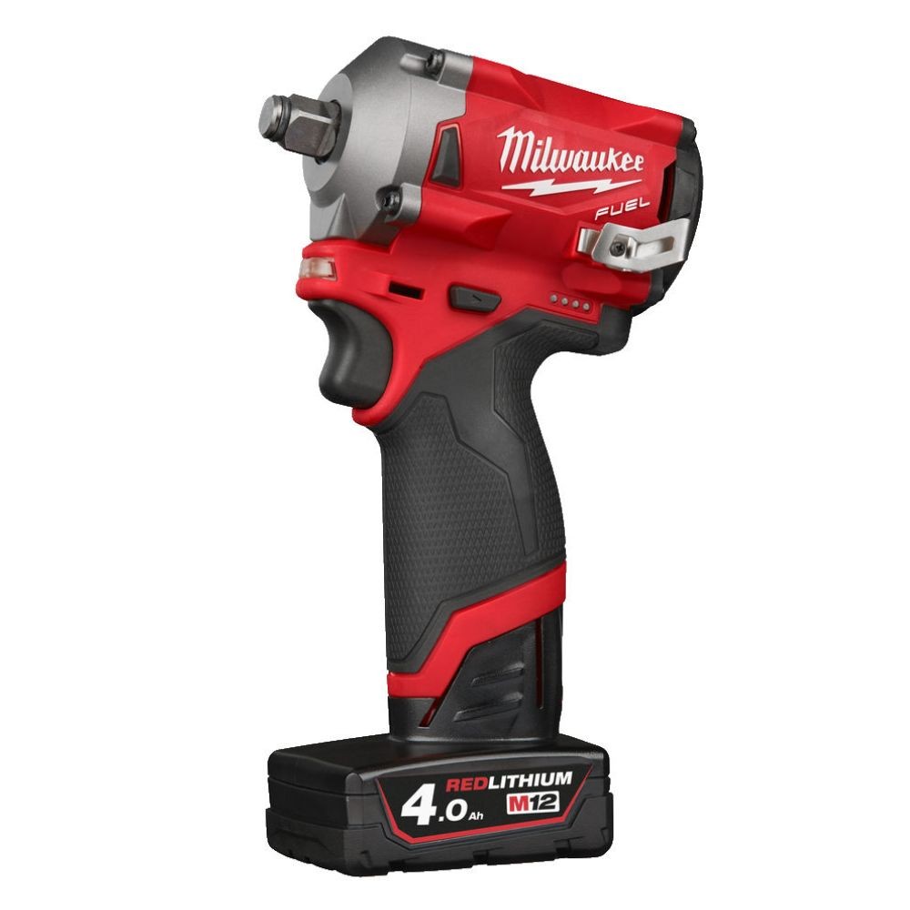 Avvitatore ad impulsi compatto attacco ½" M12 4 Ah Milwaukee M12FIWF12-422X