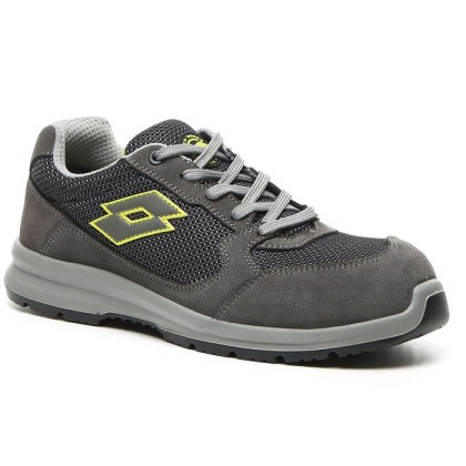 Scarpe Antinfortunistiche Lotto Race 250 T8137 S1P SRC Asphalt/Green