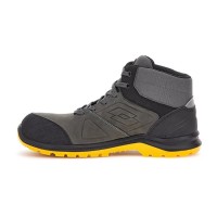 Scarpe antinfortunistiche Lotto Hit 250 Mid S3 SRC WR HDRY Asphalt-black-radiant yellow