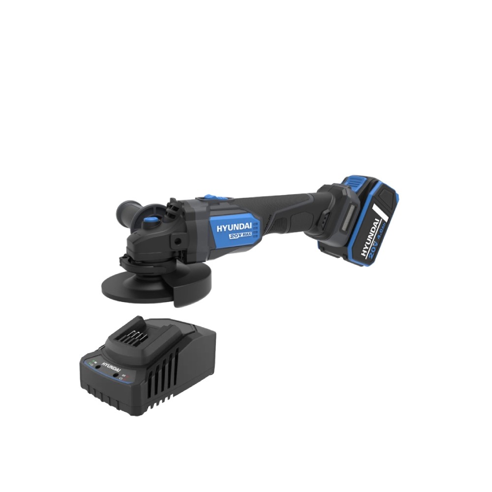 Smerigliatrice Angolare 125mm 20V +1 Batt. 4Ah Hyundai 25859 1,4Kg