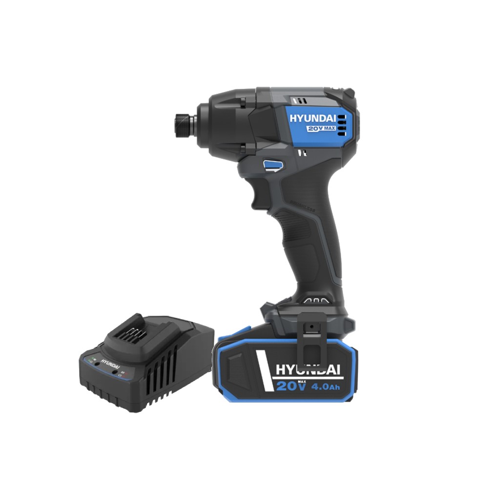 Avvitatore ad Impulsi 1/4" 20V +1 Batt. 4Ah Hyundai 25862 230Nm