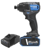 Avvitatore ad Impulsi 1/4" 20V +1 Batt. 4Ah Hyundai 25862 230Nm
