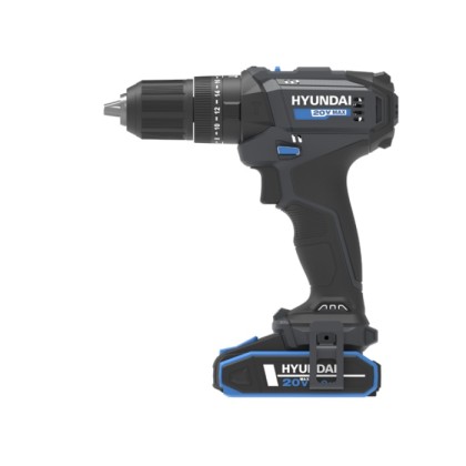 Trapano Avvitatore a Percussione Brushed 20V + Batt. 2Ah Hyundai 25873 50Nm +75 Utensili