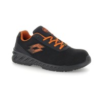 Scarpe antinfortunistiche Lotto First 600 S3 SR FO ESD All Black/Samba Orange