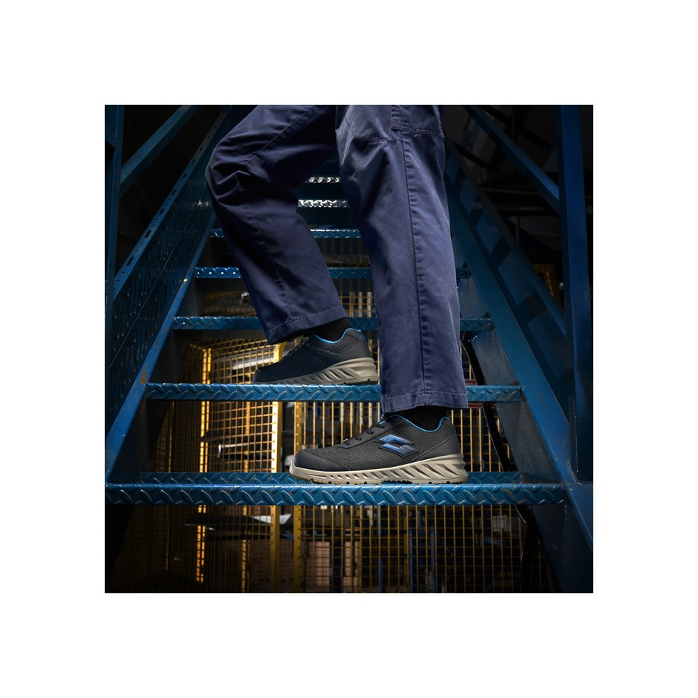 Scarpe antinfortunistiche Lotto First 700 S1PL SR Navy Blue/Vallarta Blue