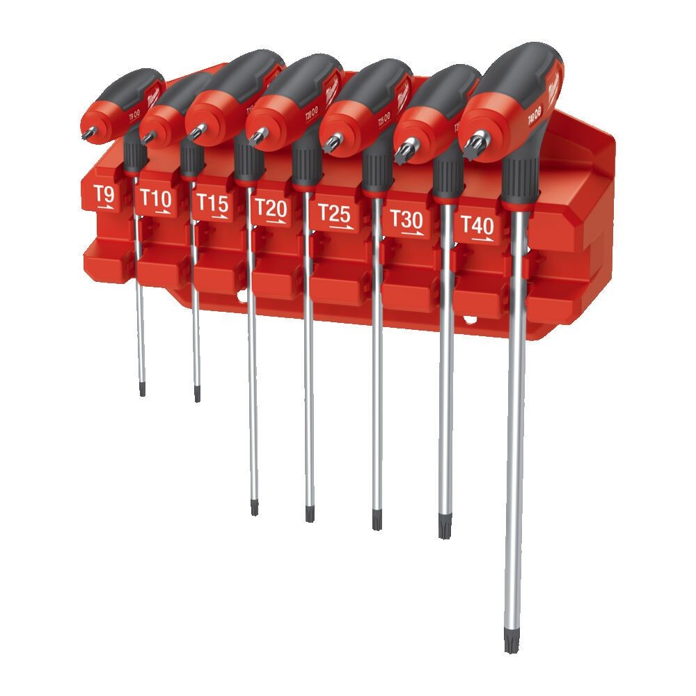 Set Magnetico Chiavi Torx Impugnatura Comfort Milwaukee 4932498690 7Pz