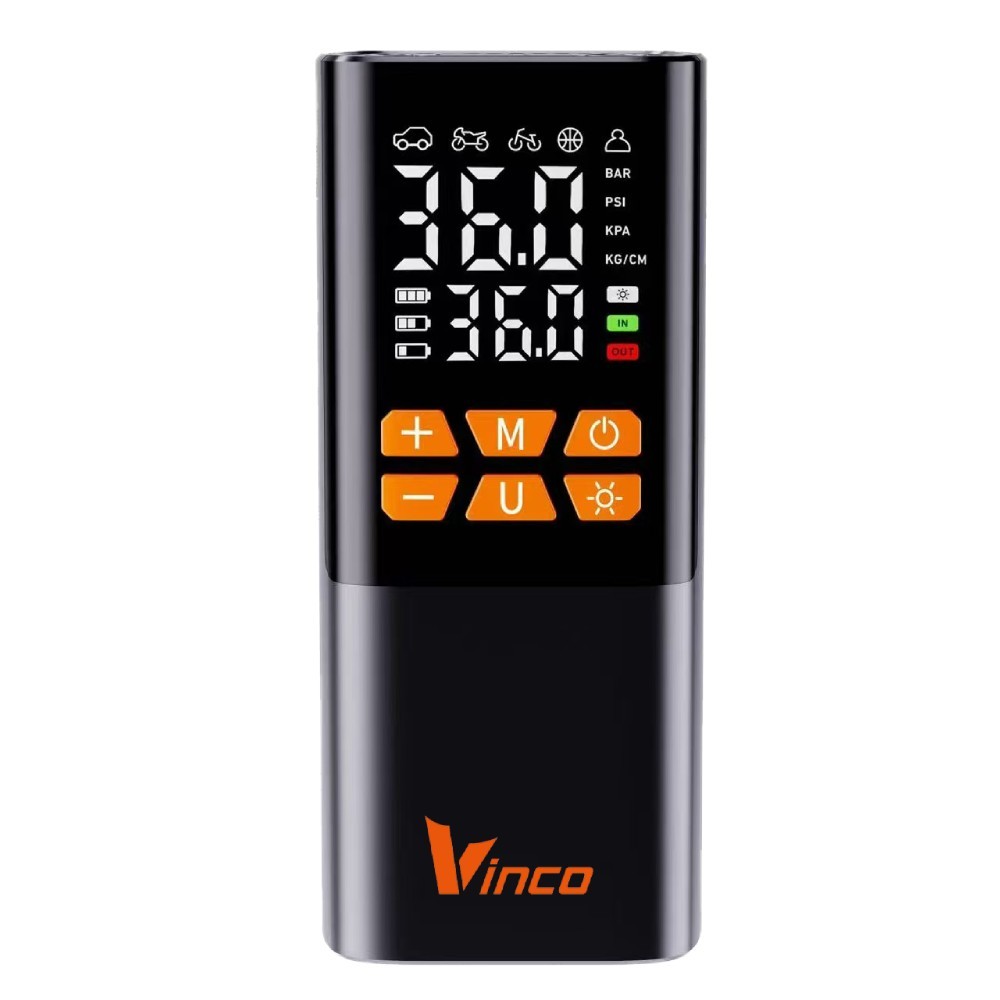 Compressore Portatile 20L/min Multifunzione Vinco 60625 Ricaricabile