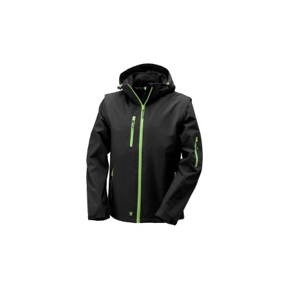 Giubbino leggero multitasche doppio uso 455141 STEEL NERO/VERDE TG. S