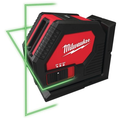 Laser Lineare Verde Alcalino A Due Linee Milwaukee CLL-C