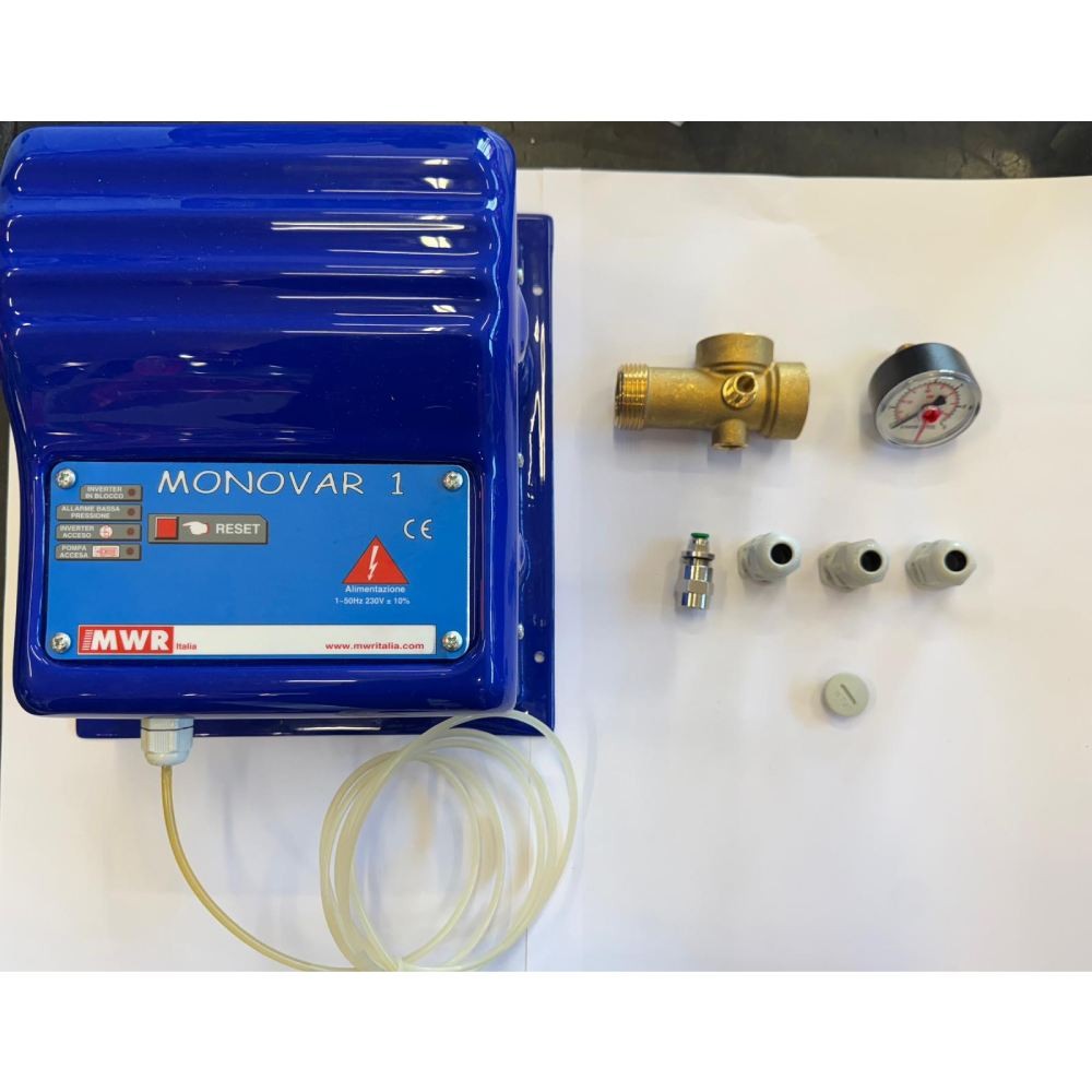 MWR 08001 MONOVAR 1 quadro azionamento per 1 pompa monofase da 1.4kw con sistema drive inverter