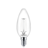 LAMPADINA A CANDELA FILAMENTO BIANCO 4W 470lm E14 4000K