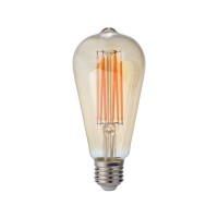 LAMPADINA LED A FILAMENTO COLLO DI BOTTIGLIA AMBRATA 6W 3000K