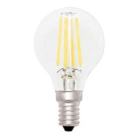 LAMPADINA MINISFERA A FILAMENTO LED 4W E27 430lm L. CALDA