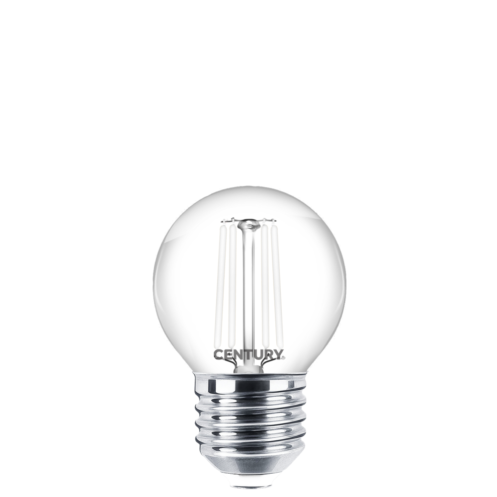 LAMPADINA A SFERA FILAMENTO BIANCO 4.5W 470lm E27 4000K