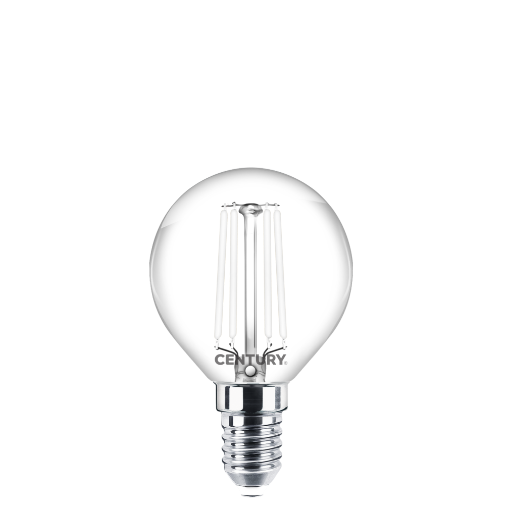 LAMPADINA A SFERA FILAMENTO BIANCO 4W 470lm E14 4000K
