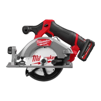 Sega Circolare Compatta 140mm M12 +2bATT 5Ah Milwaukee M12 FCS442-502X Legno Kg 2.4