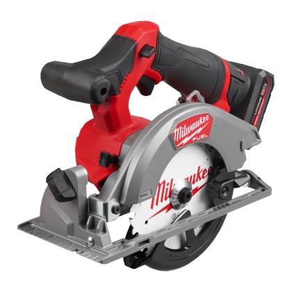 Sega Circolare Compatta 140mm M12 +2bATT 5Ah Milwaukee M12 FCS442-502X Legno Kg 2.4