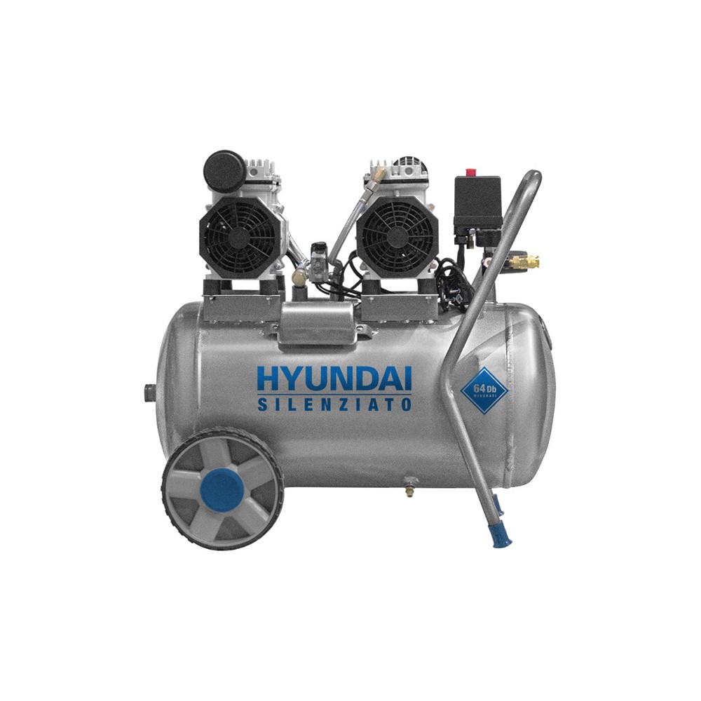 Compressore supersilent 50L hyundai 65706 320L/m 50L OIL LESS