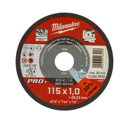 Dischi da taglio 115X1 mm Milwaukee 4932451484