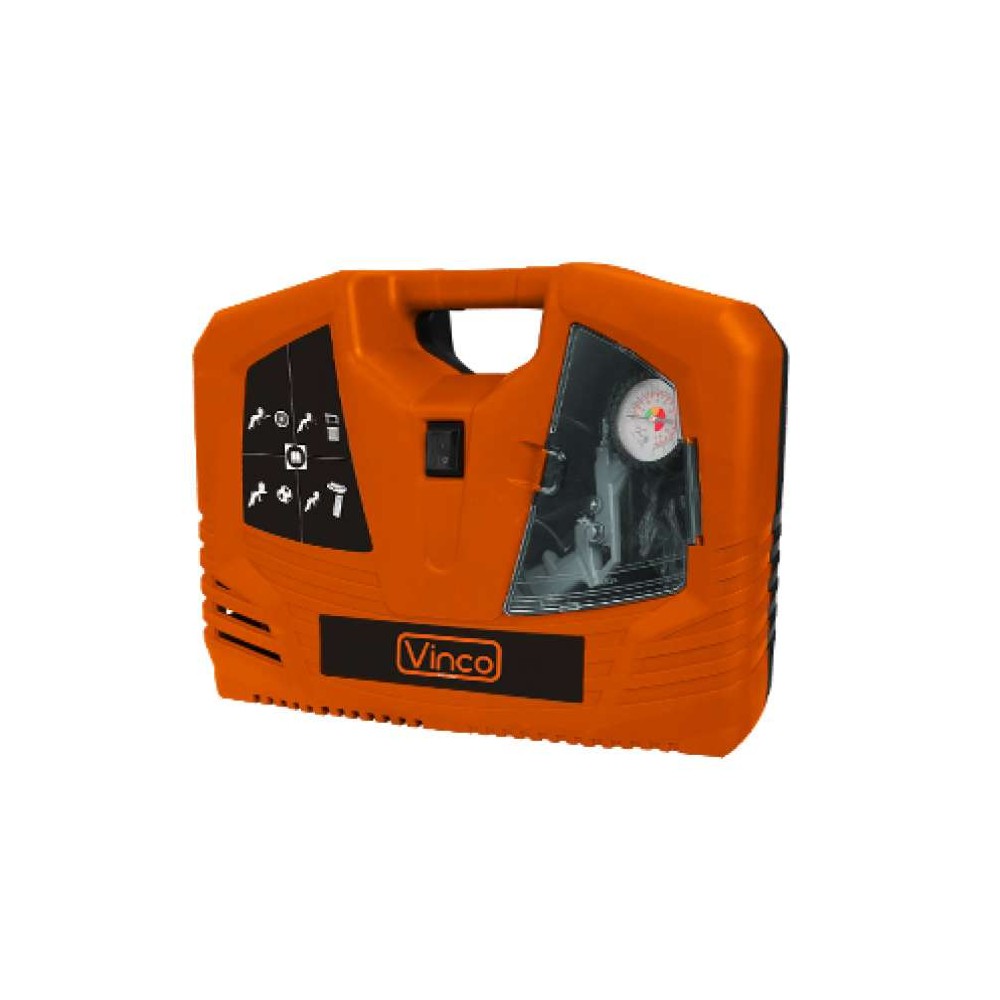 COMPRESSORE A VALIGETTA 1KW  180l/m + ACCESSORI VINCO 60709