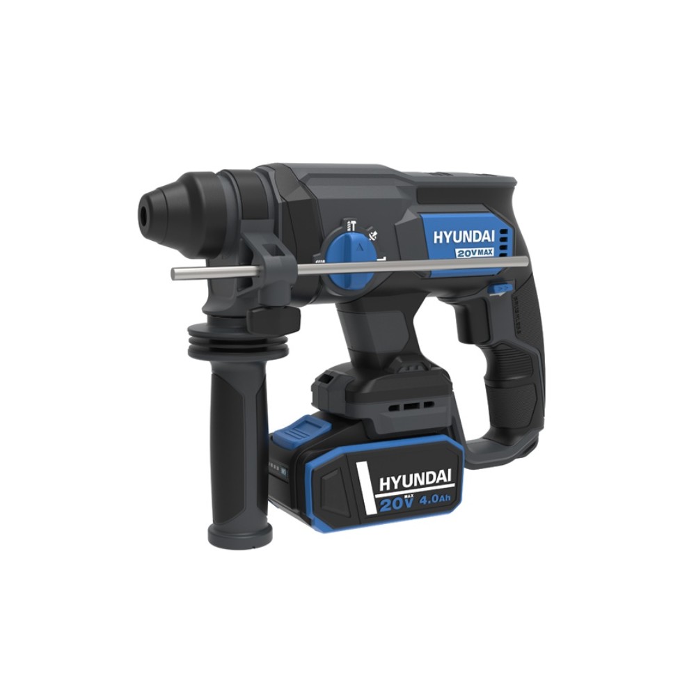 Trapano martello tassellatore SDS-PLUS 22mm 20V Hyundai 25860 Nudo +Mandrino Omaggio