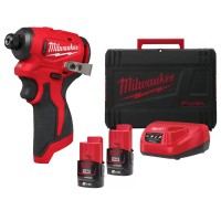 Avvitatore a Impulsi Brushless 1/4" Esagonale Milwaukee M12BLIDRC-202C 124nm