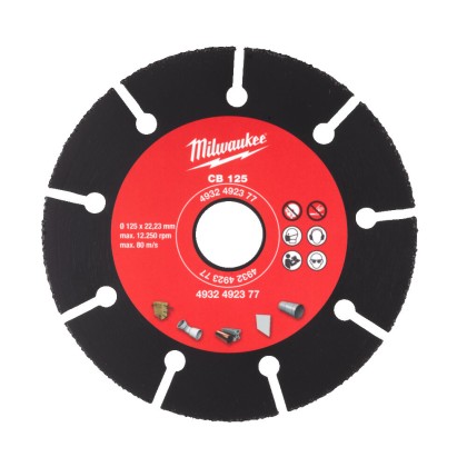 Disco da taglio in metallo duro 125mm Milwaukee 4932492377