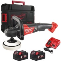 Lucidatrice Rotativa 180mm M18 +2 Batt. 5Ah Milwaukee M18 FAP180-502X Fuel