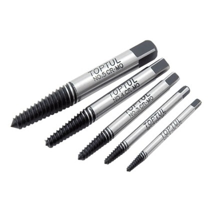 SERIE 5PZ ESTRATTORE PER VITI MM 1/8-1/4-5/16-7/16-9/16 TOPTUL JGAW0501