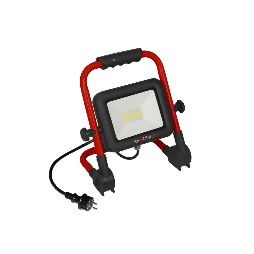 FARO WORK LED PORTATILE IP65 30W 2530lm 4000K CAVO+SCHUKO 1.5m