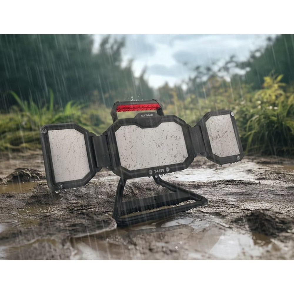 Faro LED Ricaricabile Trifacciale IP65 50 W 2.500 lm 4.000 K – Modello T Strike T-4500